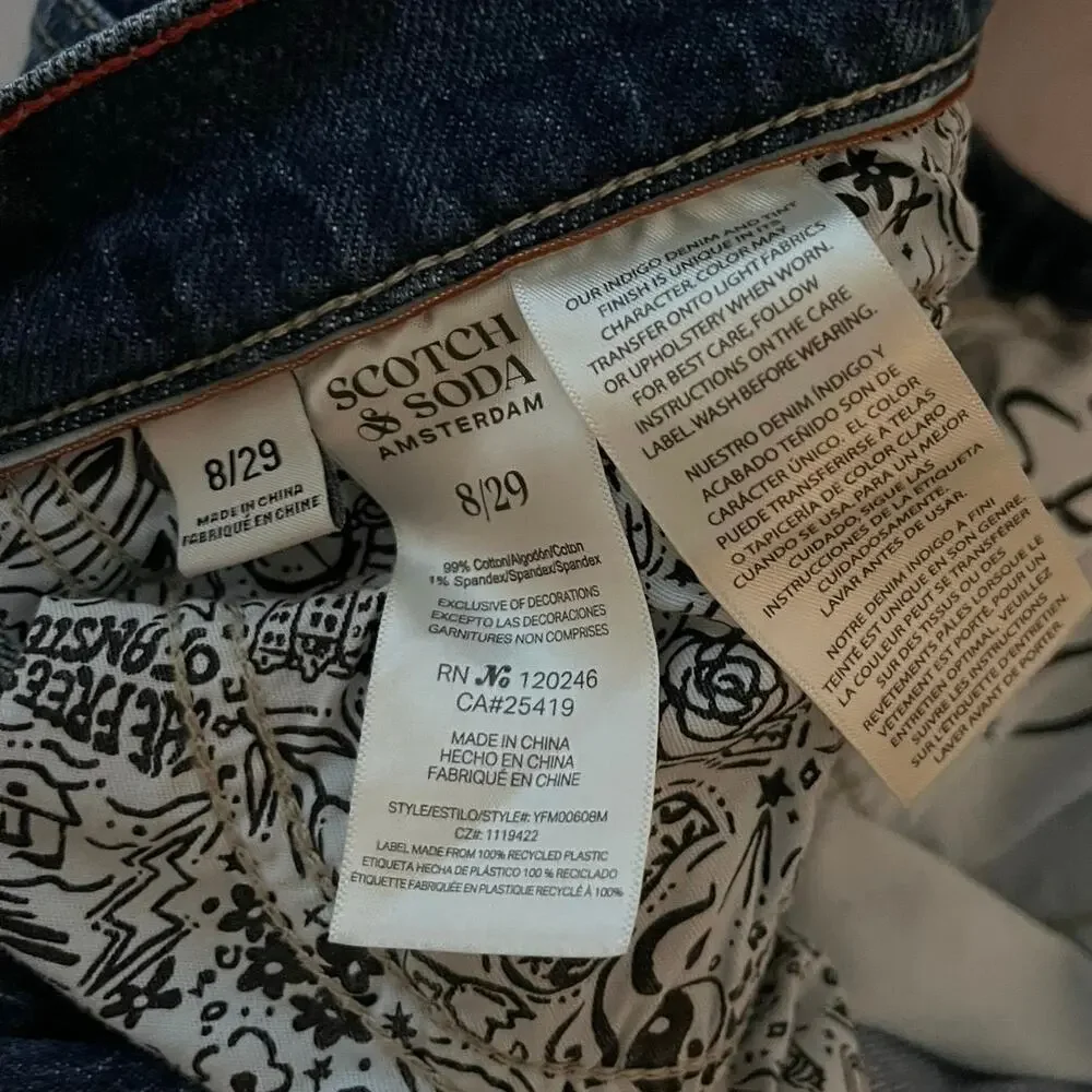 Scotch & Soda Women’s Straight Leg Boyfriend Jeans Le Ciel The Sky 8 29